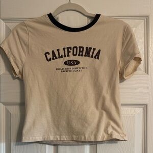 California Beige Crop Top